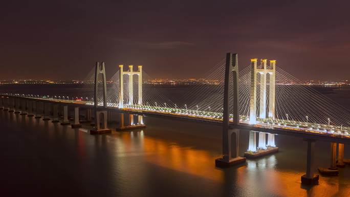 福建泉州跨海大桥夜景