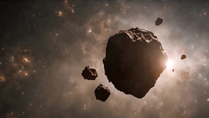 4K行星带陨石宇宙银河系太阳系