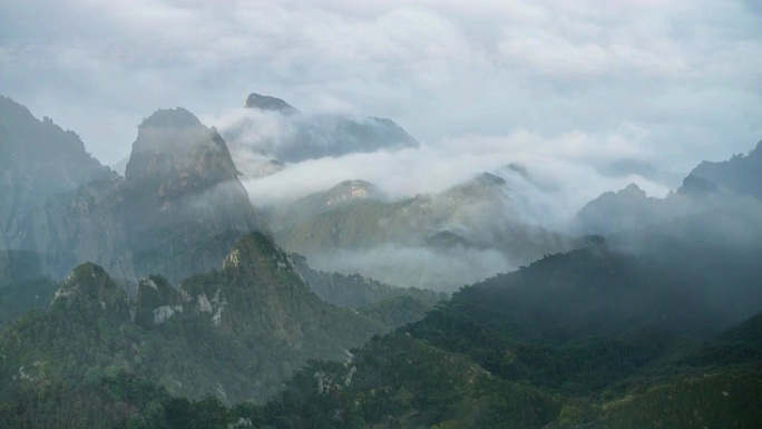 泰山航拍 泰山云海 挑山工 玉皇顶 石刻