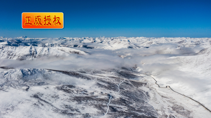 大气云海云瀑日出山峰高山雪山素材