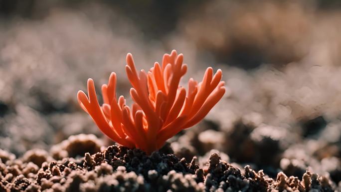 4K海底生态系统珊瑚礁