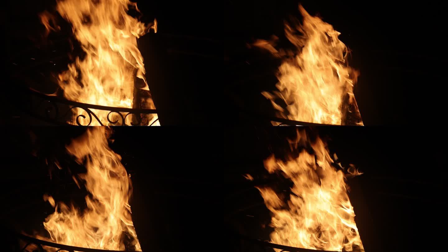 升格火焰火炉里的火苗