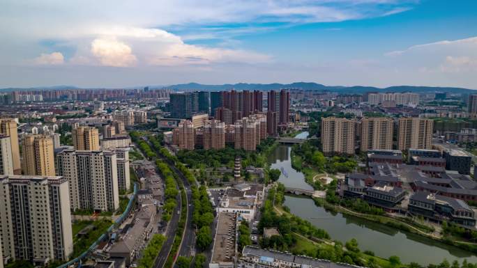 南京市溧水区城区永寿塔大范围延时