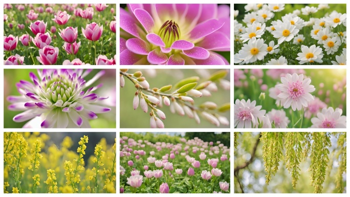 鲜花 野花 春天植物