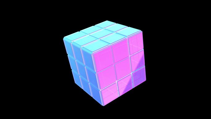 魔方方块 高科技科技元素立方体长方体9