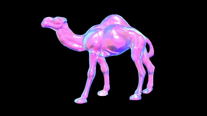 骆驼 动物沙漠雕塑摆件驼峰动物园玩具9