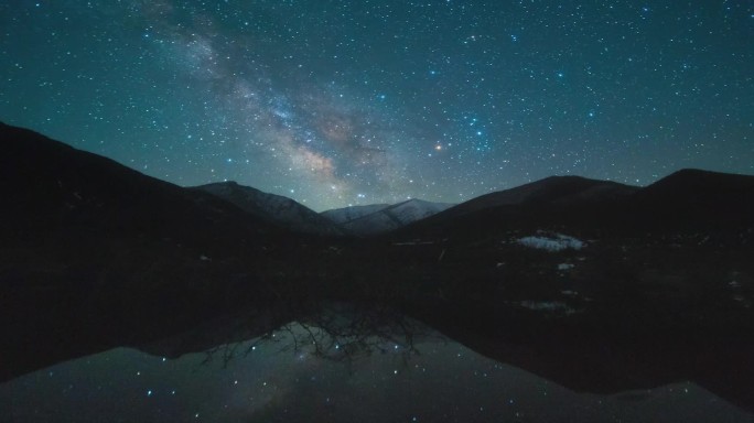 武威 马牙雪山 星空延时