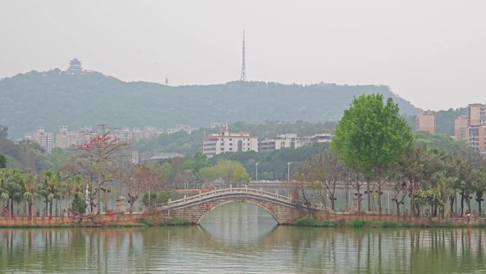 惠州西湖烟霞桥延时风光