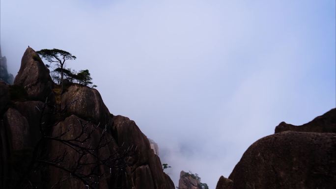 黄山风景区云海延时美景唯美风景视频素材9