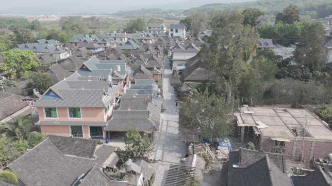 4K-Log-航拍傣族村寨，曼掌村