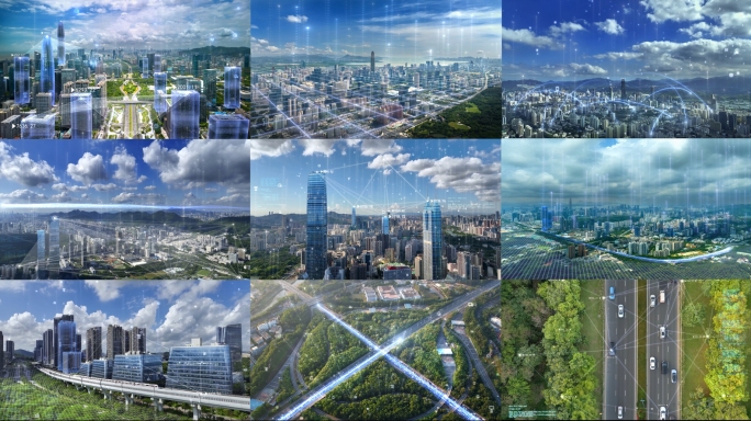 深圳科技城 城市光线  大数据 信息城市