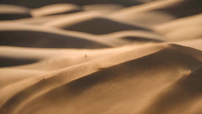 4K沙漠风沙砂砾荒野空镜