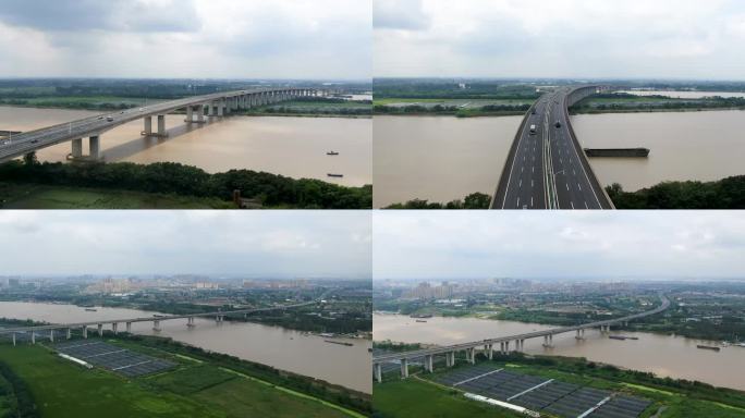 扬中大桥航拍