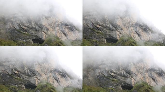 雨后秋天的峡谷风光