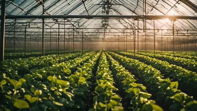 4K温室大棚种植蔬菜