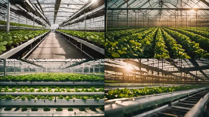 4K温室大棚种植蔬菜