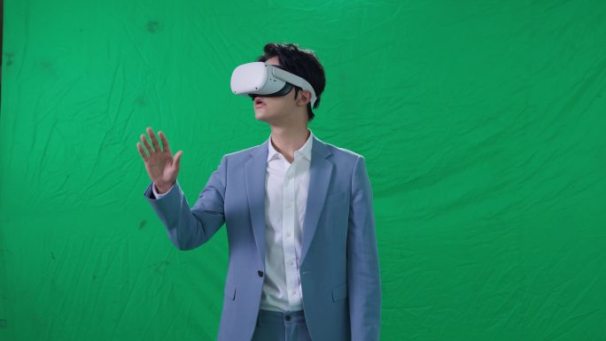 3D眼镜元宇宙VR体验绿幕