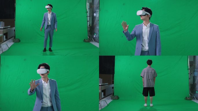3D眼镜元宇宙VR体验绿幕
