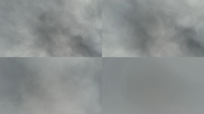 航拍空中平流雾云层风光