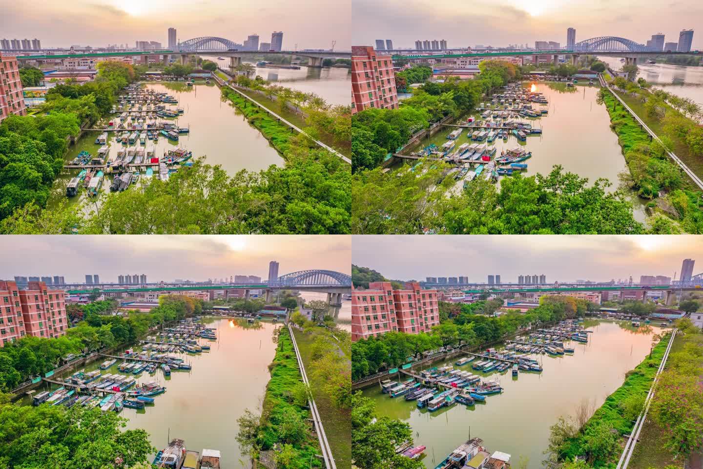 2024佛山南海桂城三山北区渔村延时摄影