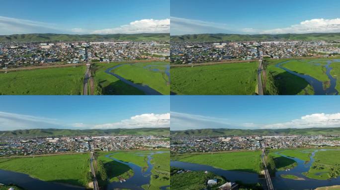 依山傍水的山村