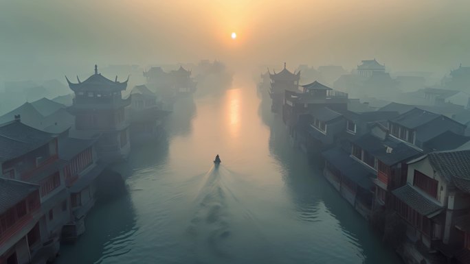 18元 江南水乡 烟雨朦胧 江南风景