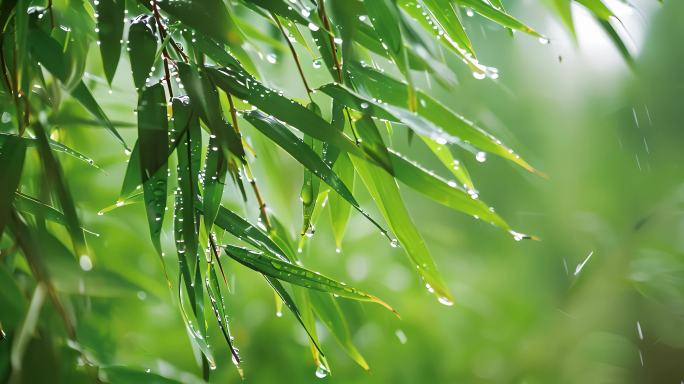 春雨立春雨季雨水春暖花开大自然风景唯美