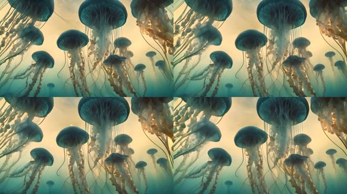 海水中的水母生物