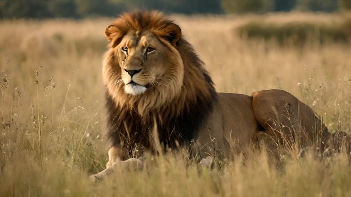非洲草原雄狮 狮子王