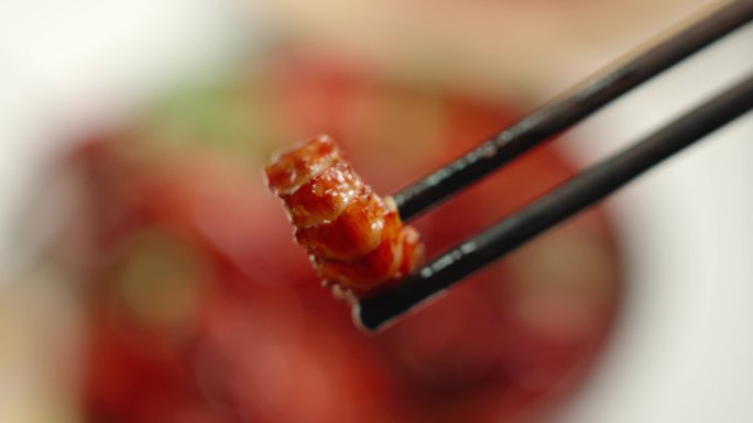 麻辣小龙虾虾肉夜宵中国美食美味特写