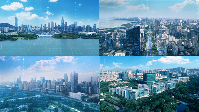 互联网科技城市AE模版