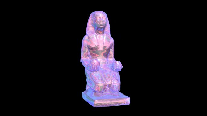 埃及人物角色 法老文物雕塑雕像泥人古董9
