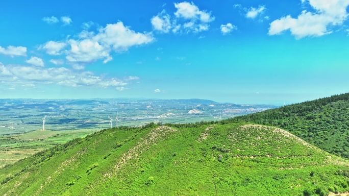 4k航拍山脉风景空镜头