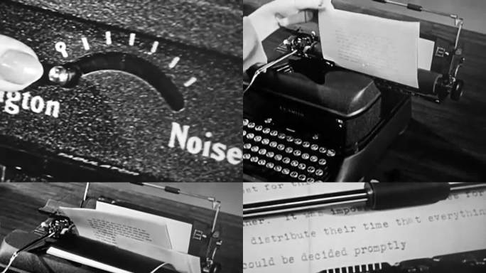 40年代打字教学 打字示范 打字机教学