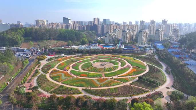 湖南省植物园 人流 延时 大景