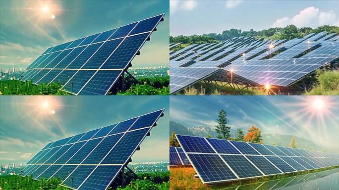 光伏太阳能板清洁能源新能源发电素材原创4