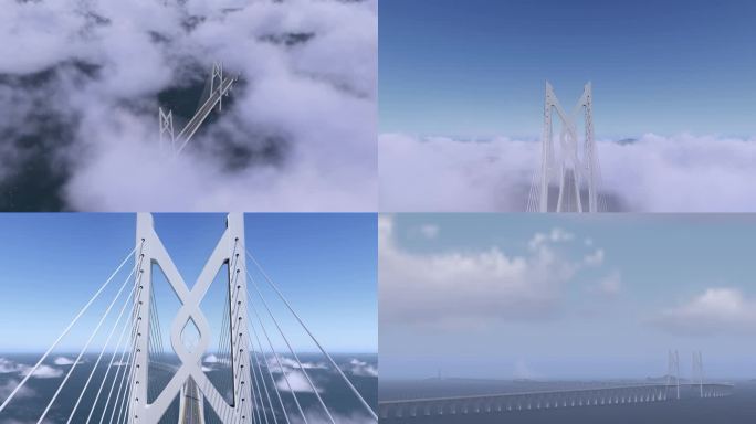 港珠澳大桥大气云海