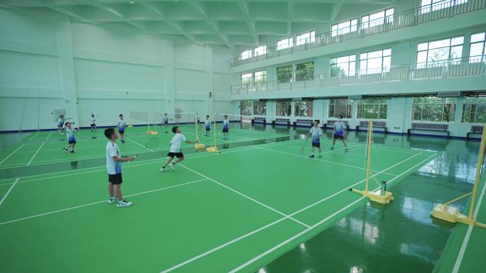 【4K原创】羽毛球馆青少年羽毛球训练