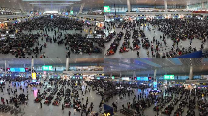 4K 杭州东站视频延时