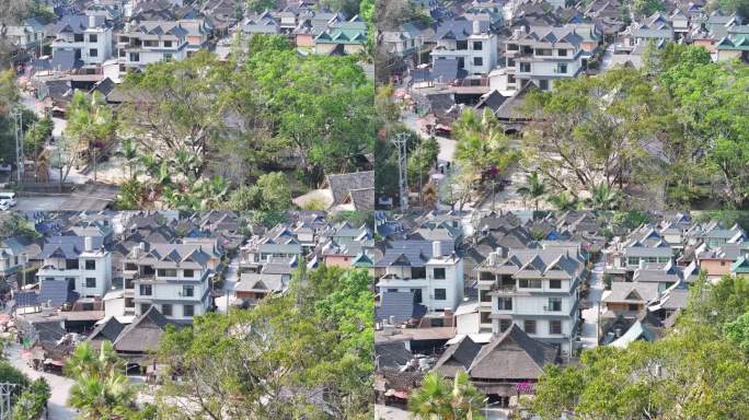 4K-Log-航拍傣族村寨，曼掌村