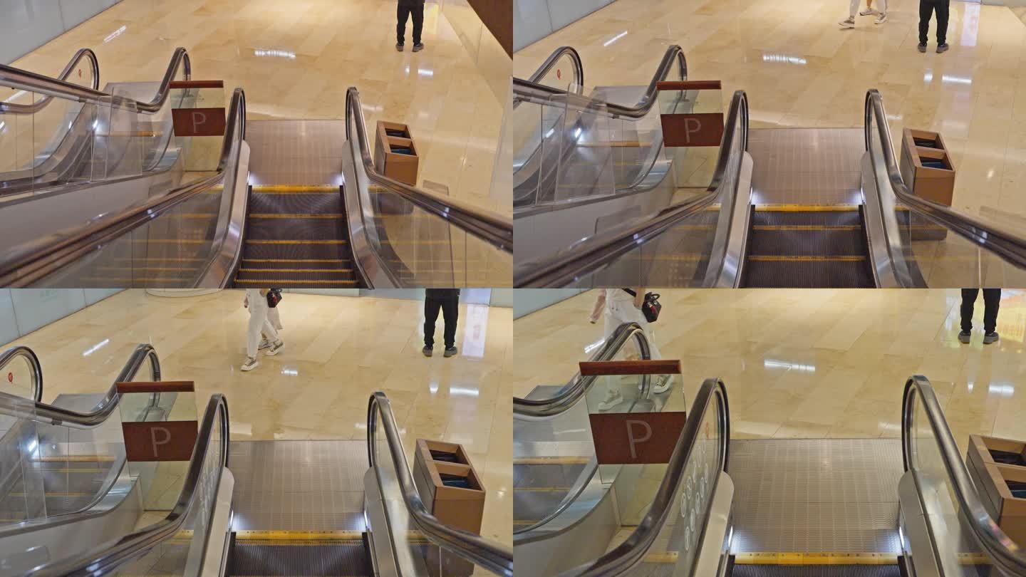 广州天河超级商业综合体太古汇大气的手扶梯