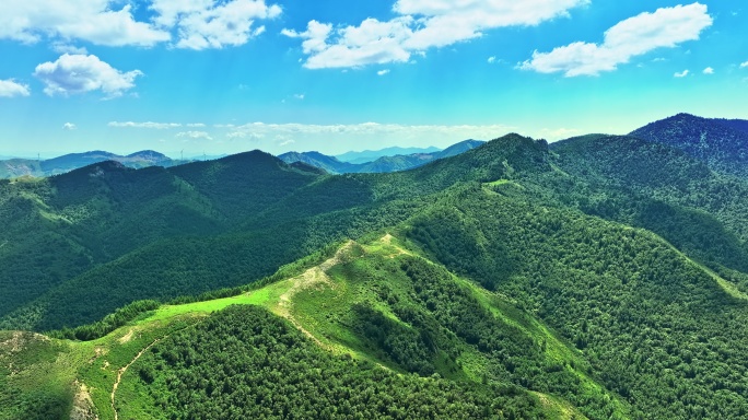 4k航拍山脉风景空镜头