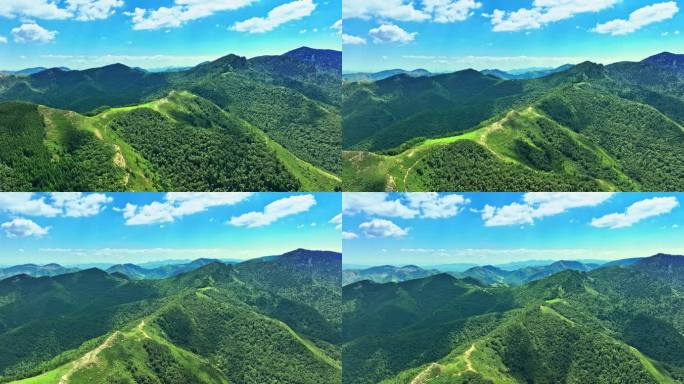 4k航拍山脉风景空镜头