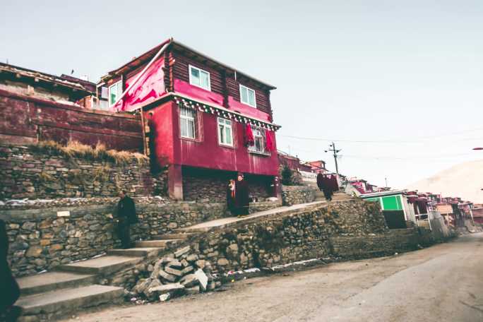 色达延时 人文风光  寺院 佛国