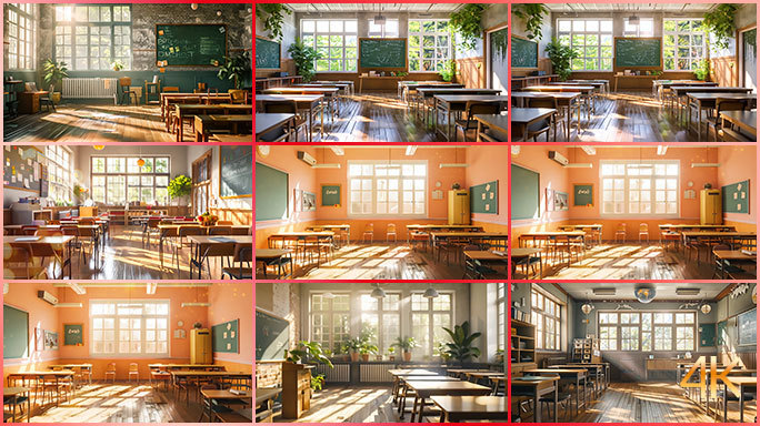 阳光温暖教室合集 校园/学校/课室/学习