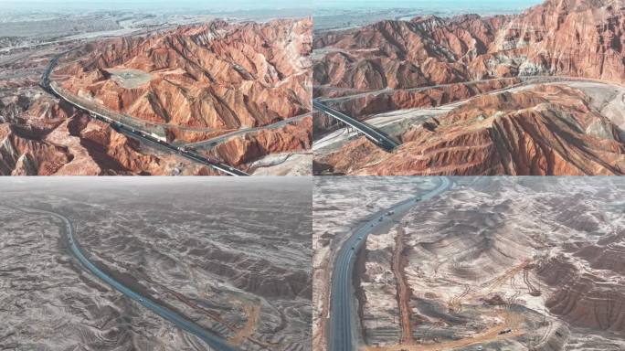 4K航拍南疆最美公路之独库公路