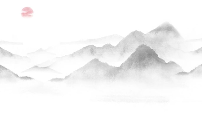 8k水墨山水背景