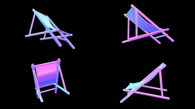 躺椅 椅子卡通沙滩海边晒太阳日光浴凳子9