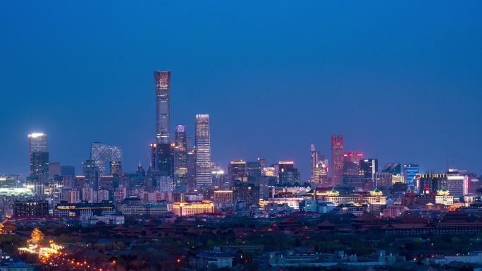 【8K】北京夜景 cbd 首都