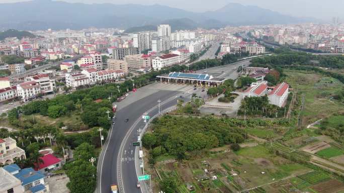 2023年仙游枫亭全景动车站，高速收费站